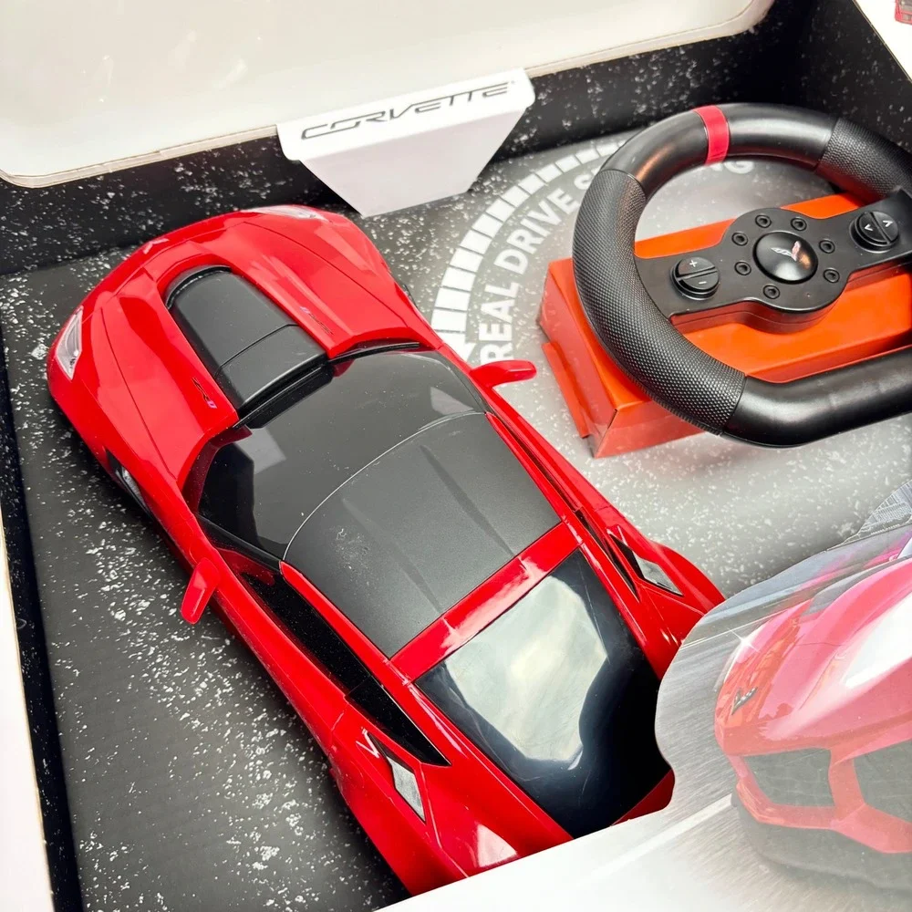 RC Car Corvette ZR1 Sharper Image Remote Control Toy Red Chevrolet New